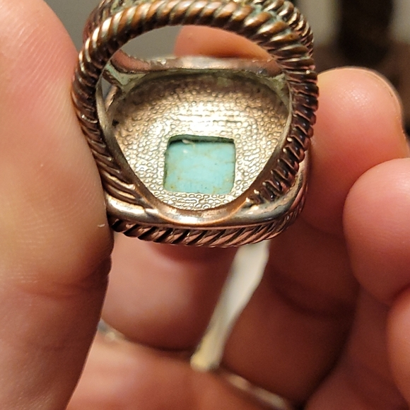 Authentic Sterling silver with turquoise - Picture 2 of 2